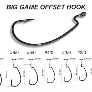 Hameçon Crazy Fish Offset Hook Big Game