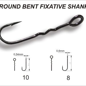Hameçon Crazy Fish Single Hook Round Bent Fixative Shank