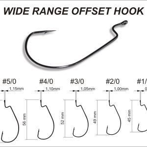 Hameçon Crazy Fish Offset Hook Wide Range Offset